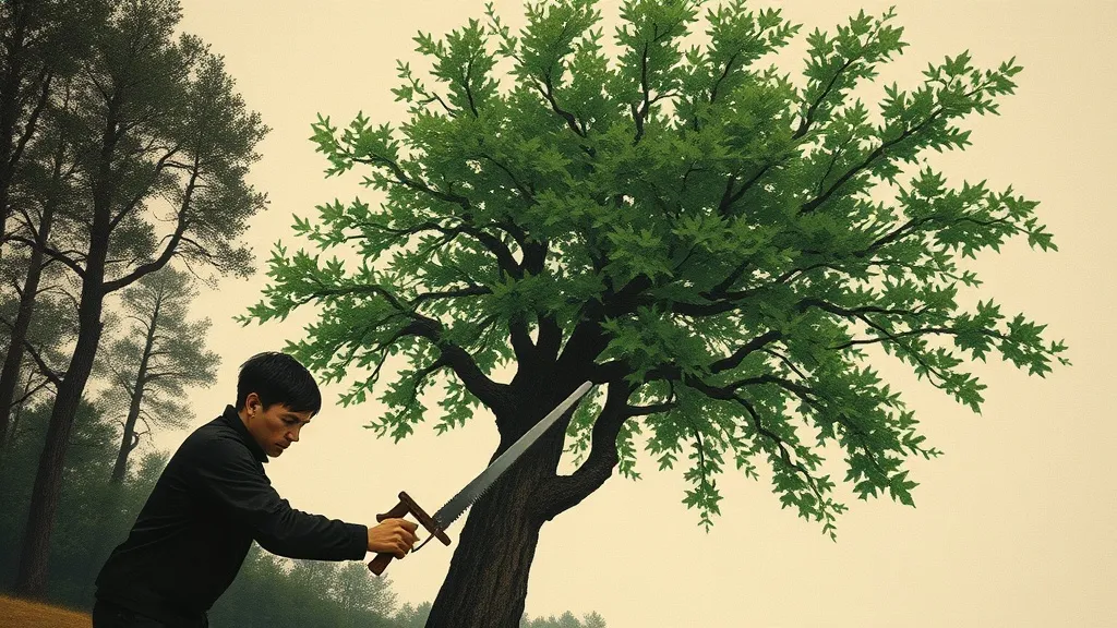 Dream symbol: fresh tree: scenarios: Dream About Cutting Down a Fresh Tree