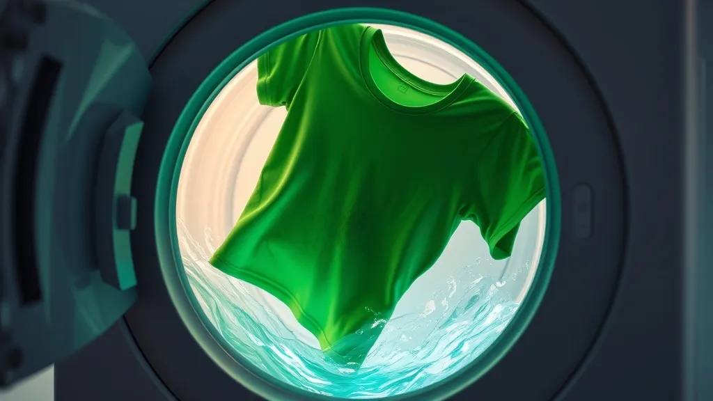 Dream symbol: green t-shirt: scenarios: Dream About a Green T-Shirt in a Washing Machine
