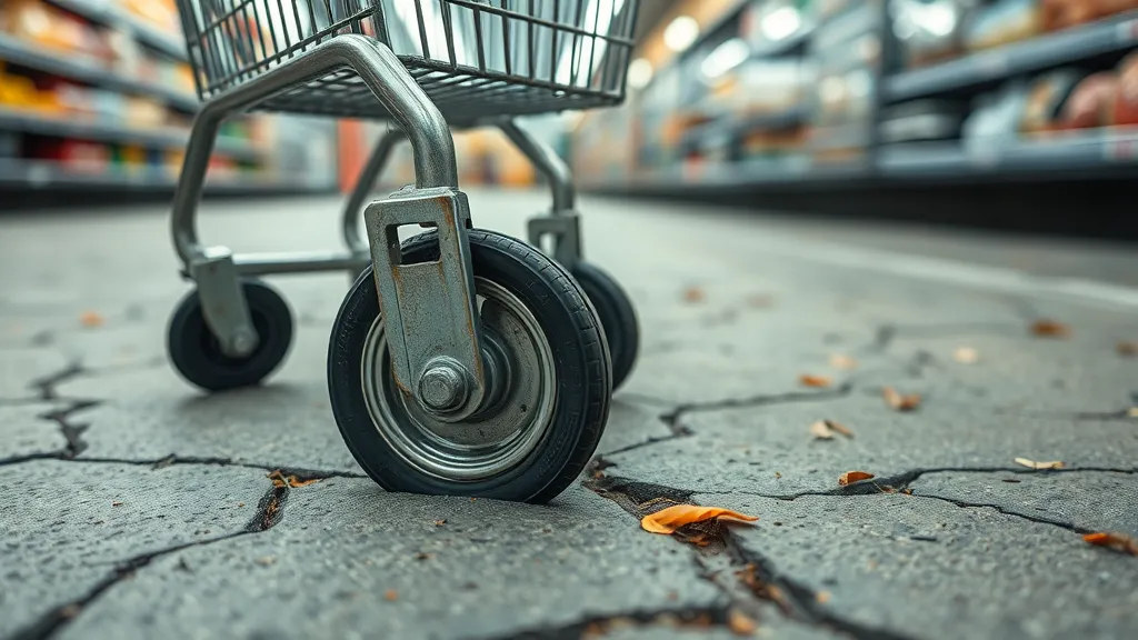 Dream symbol: grocery trolley: scenarios: Dream of a Stuck Grocery Trolley Wheel