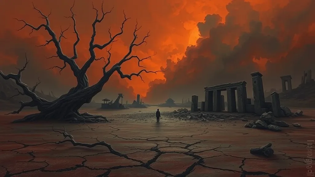 Dream symbol: hellish landscape: symbolism: Unresolved Grief and Loss