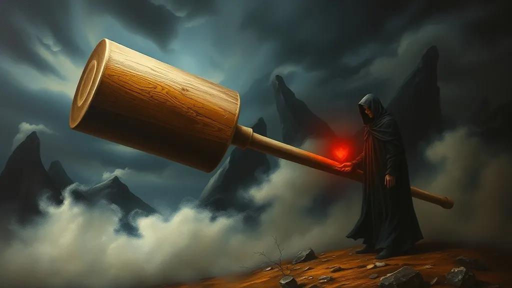 Dream symbol: huge mallet: scenarios: Dream about a Huge Mallet and a Mysterious Figure