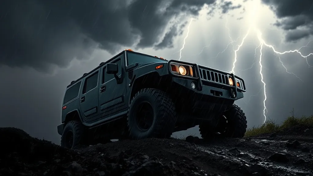 Dream symbol: hummer: scenarios: Dream of a Hummer in a Storm