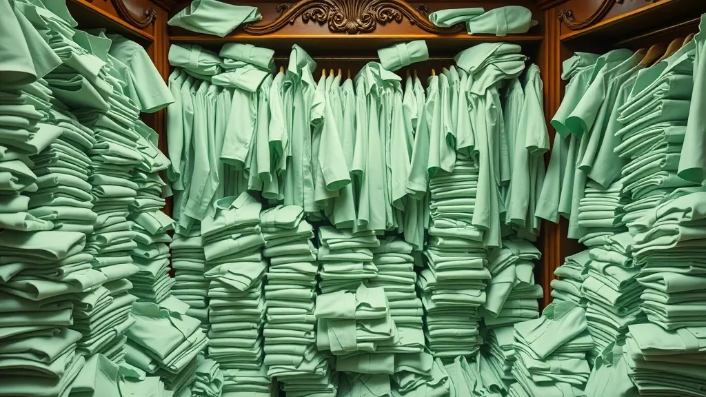 Dream symbol: light green shirt: scenarios: Dreaming About Many Light Green Shirts: Abundance and Choice