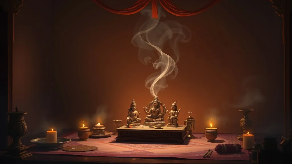 Dream symbol: puja room: scenarios: Dreaming of a Puja Room with incense burning
