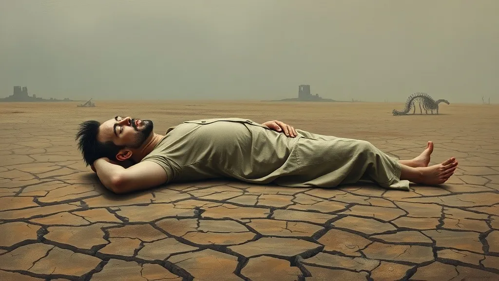 Dream symbol: sleeping man: symbolism: Delayed Progress or Stagnation