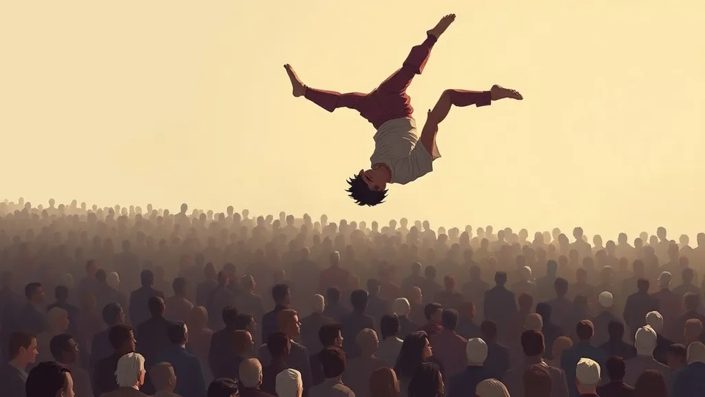 Dream symbol: somersault in air: scenarios: Dream of a Somersault in the Air Over a Crowd: Seeking Attention or Validation