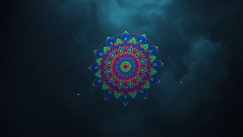 Dream symbol: technicolor rotating mandala: scenarios: Dream about Mandala Patterns Forming and Rotating in the Air