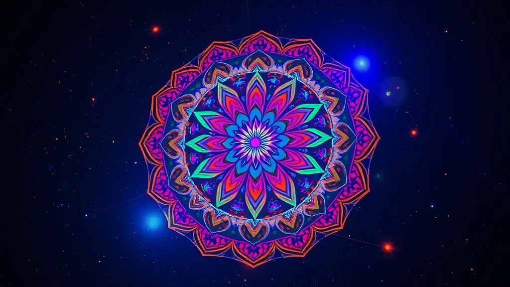 Dream symbol: technicolor rotating mandala: symbolism: Transformation Triggered by Vivid Awareness