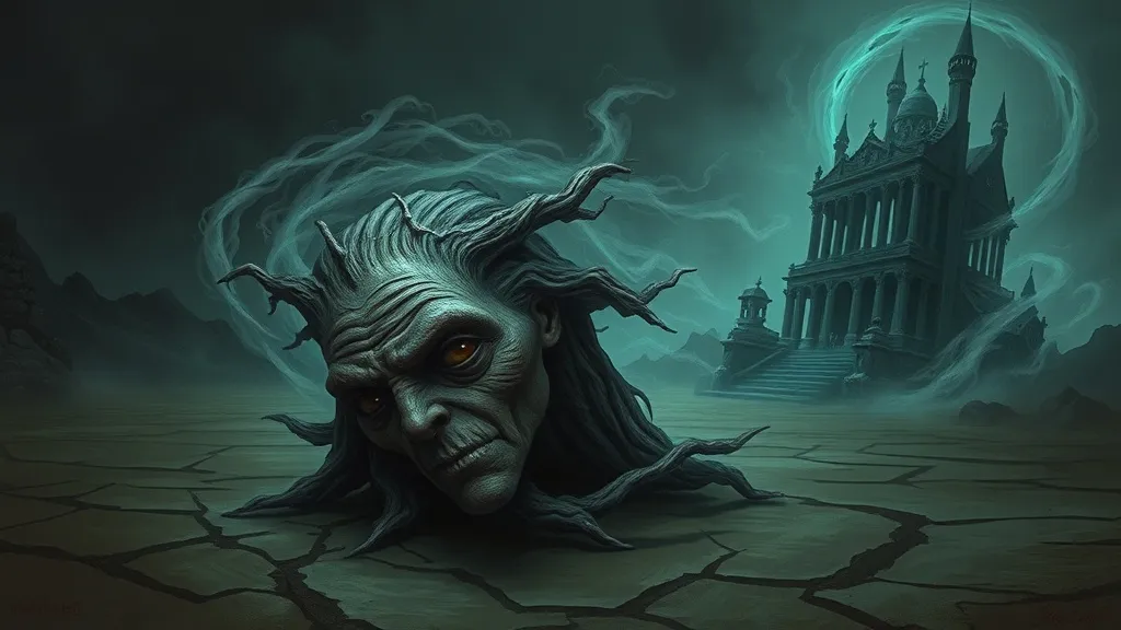Dream symbol: witch's head: scenarios: A Dream Featuring a Witch's Head and an Unfamiliar Place