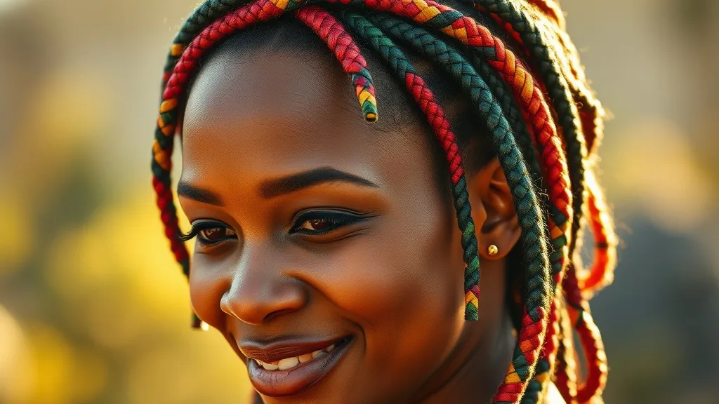 Dream symbol: african hair braiding: scenarios: Dream of Colorful African Hair Braids