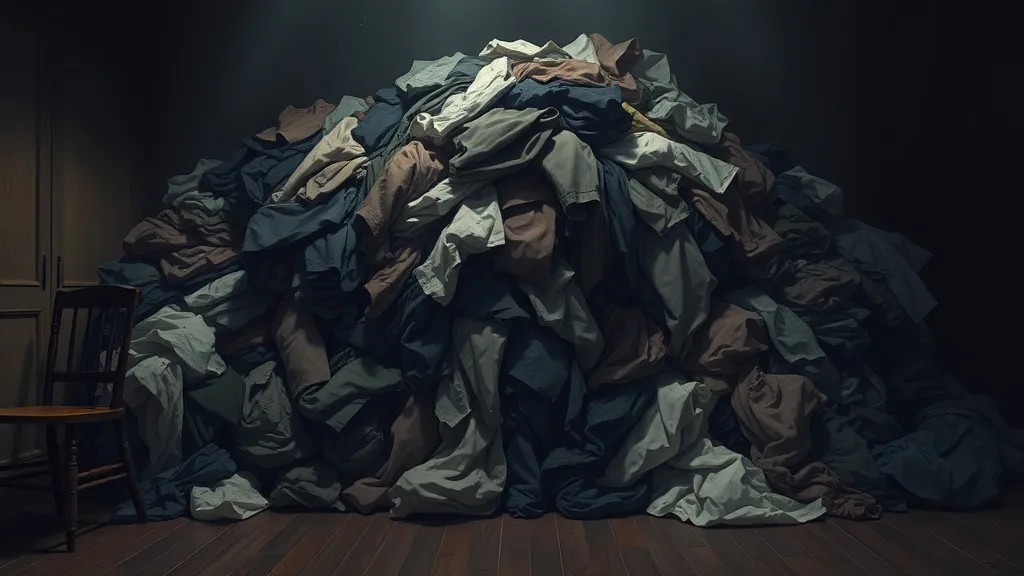 Dream symbol: iron flat: scenarios: Dreaming of a Pile of Unironed Clothes