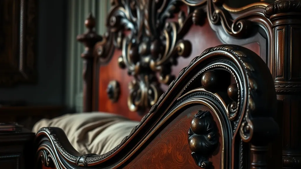 Dream symbol: old bed: scenarios: Dream about an old, ornate bed