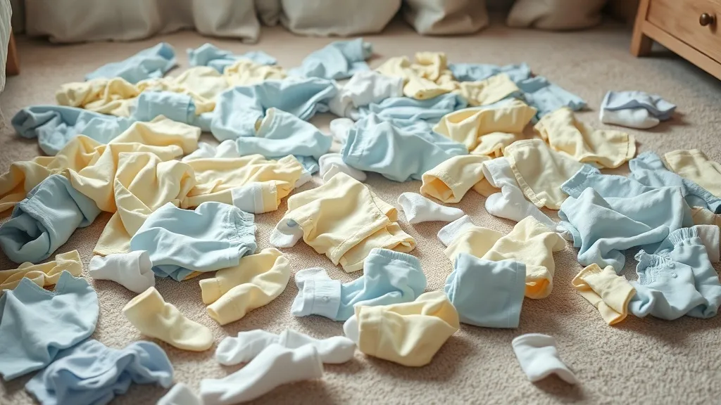 Dream symbol: baby boy clothes: scenarios: Dream of Baby Boy Clothes Scattered on the Floor