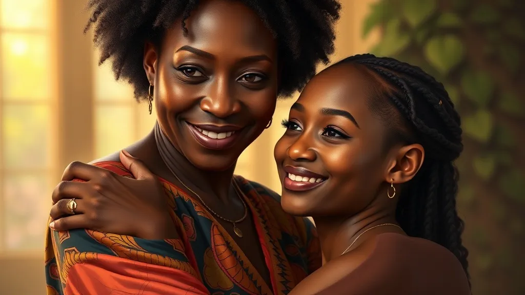 Dream symbol: black mom and daughter: symbolism: Celebrating Black Beauty and Sisterhood
