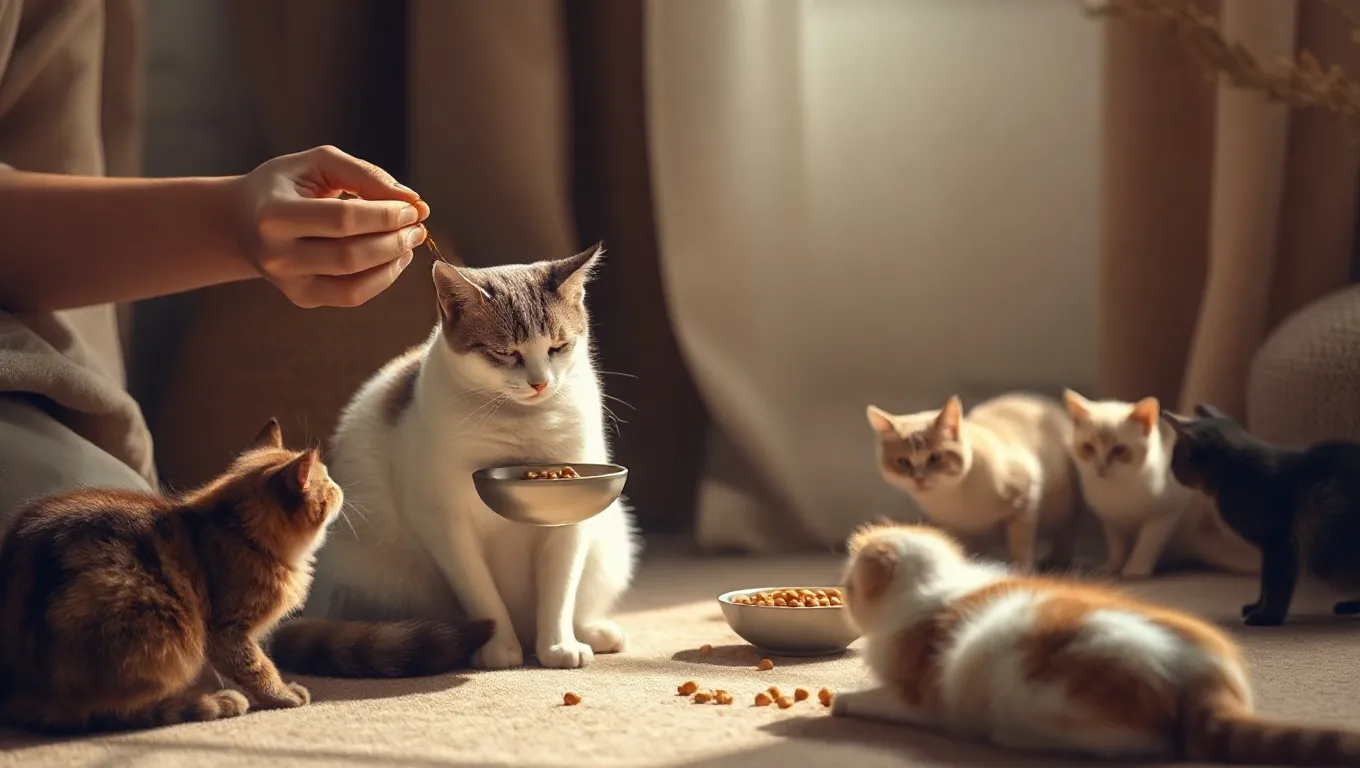 Dream symbol: cats and dog: scenarios: Dream about Feeding a Cat Dream symbol: cats and dog: scenarios: Dream about Feeding a Cat