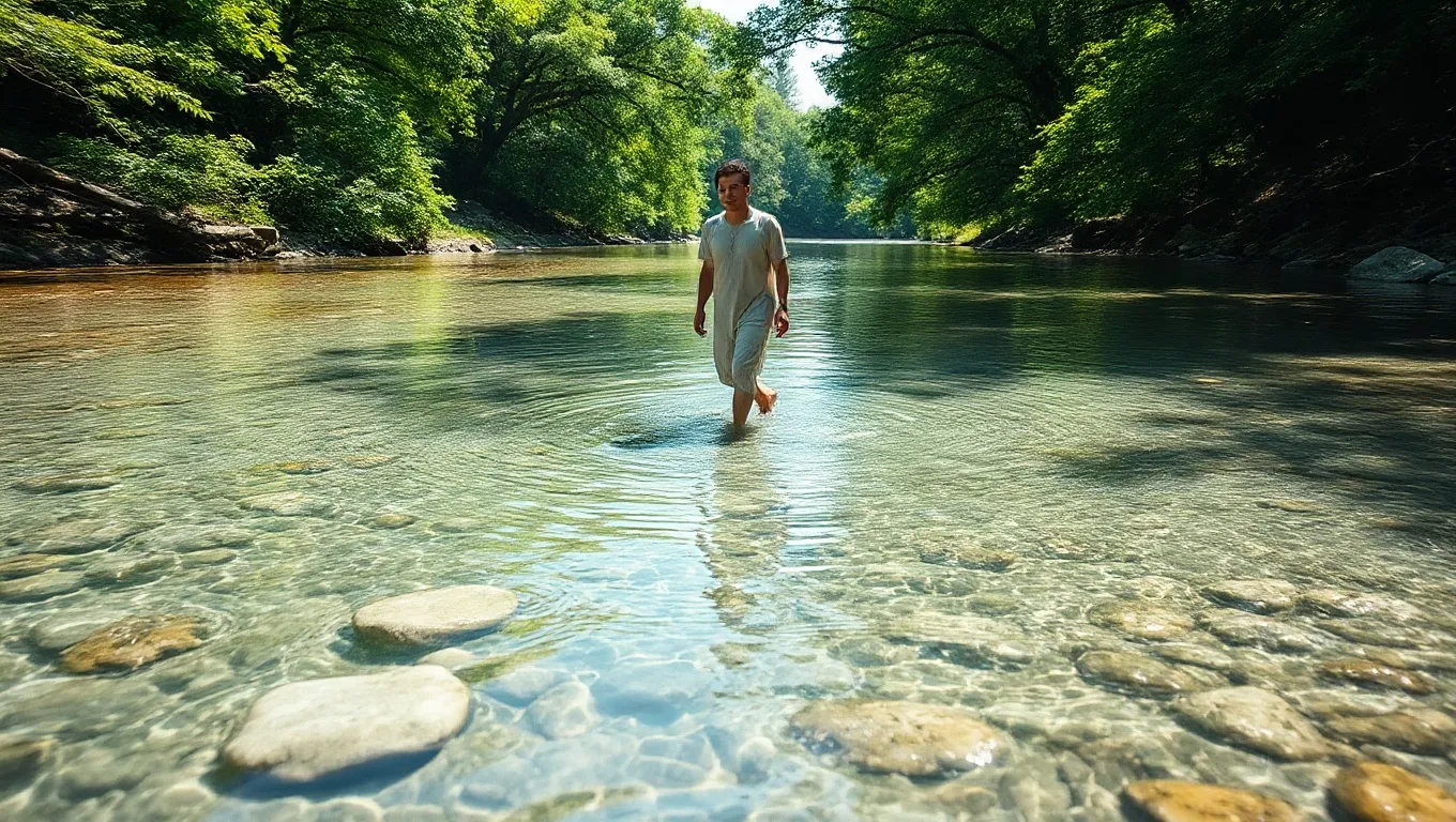 Dream symbol: clean fresh water: scenarios: Dream of Wading Through Clean Fresh Water