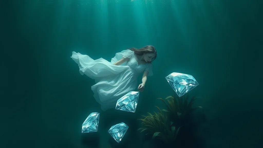 Dream symbol: diamond shapes: scenarios: Dream about diamonds underwater