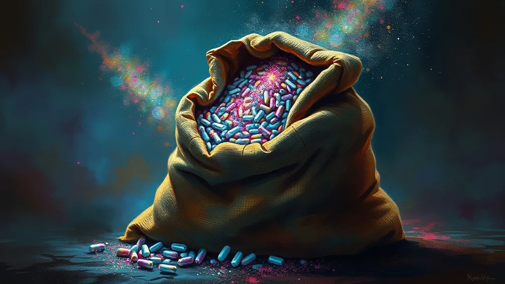 Dream symbol: bag of ecstasy: symbolism: Seeking Escape and Altered States of Consciousness