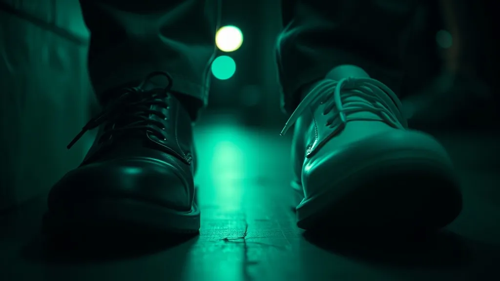 Dream symbol: man's feet with black and white shoes: scenarios: Night Vision: Man's Feet Dressed in Black and White Shoes
