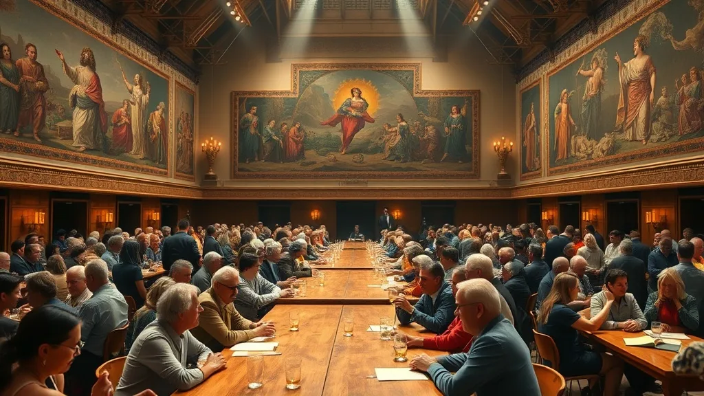 Dream symbol: great hall: symbolism: Sharing