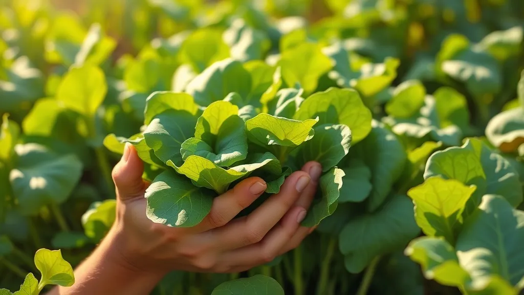 Dream symbol: green leaf vegetables: scenarios: Dream of harvesting green leafy vegetables
