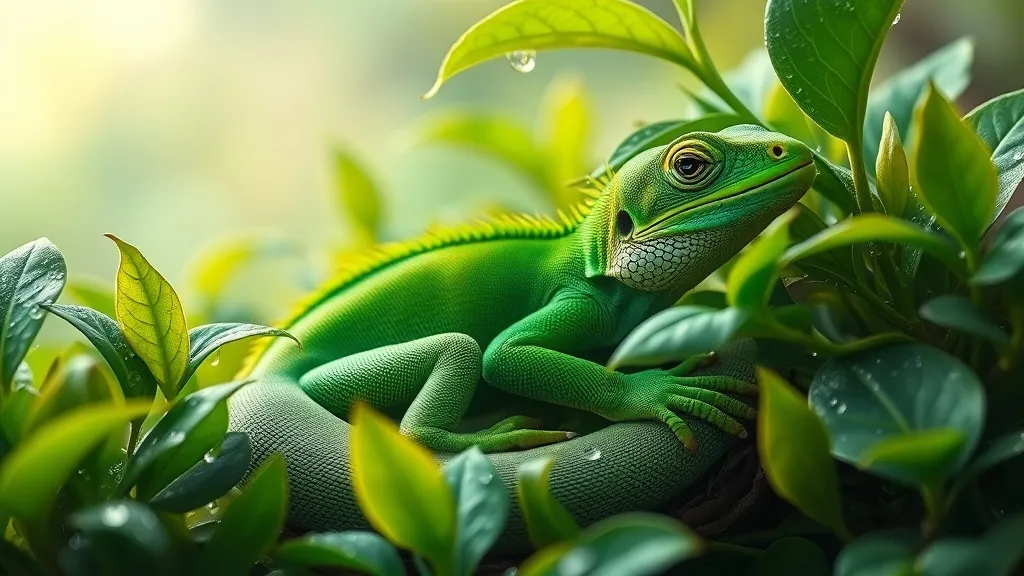 Dream symbol: green lizard creature: symbolism: Fertility and Rebirth