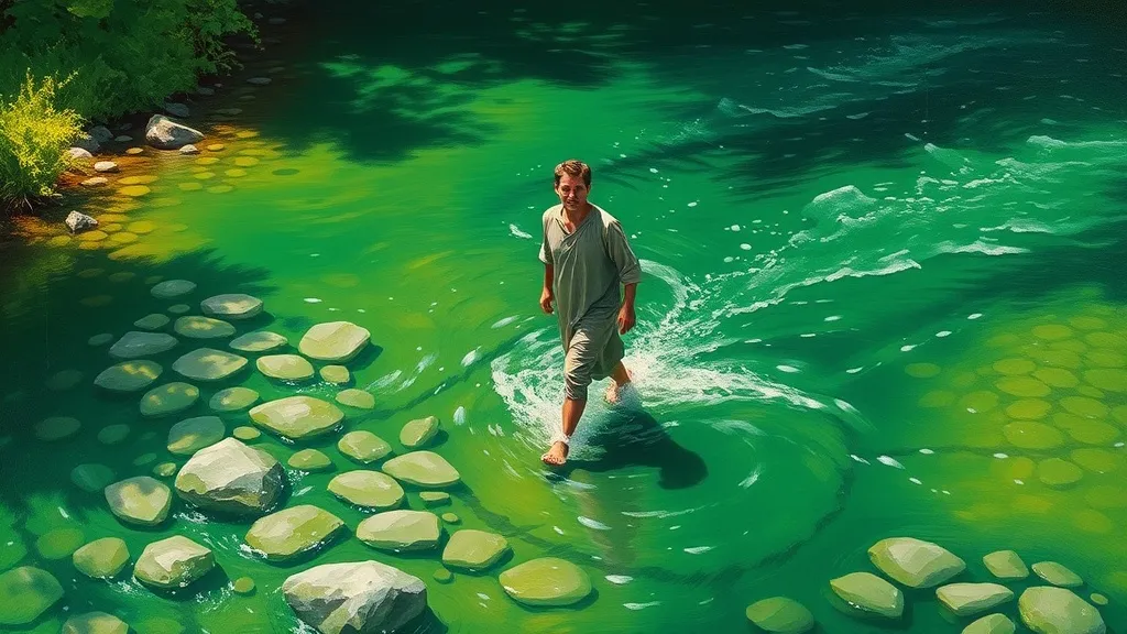 Dream symbol: green river water: scenarios: Dream About Crossing a Green River