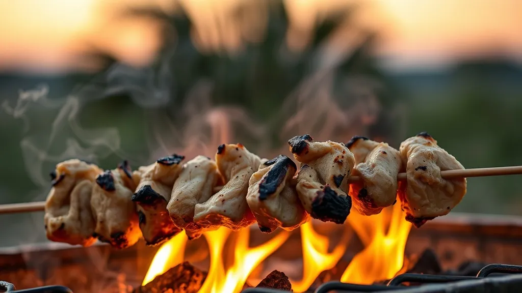 Dream symbol: grilled chicken skewers: scenarios: Dream about Burning Grilled Chicken Skewers