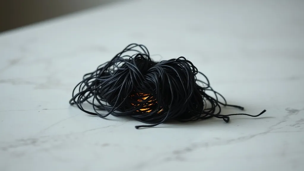 Dream symbol: clumps of hair: symbolism: Physical and Emotional Exhaustion