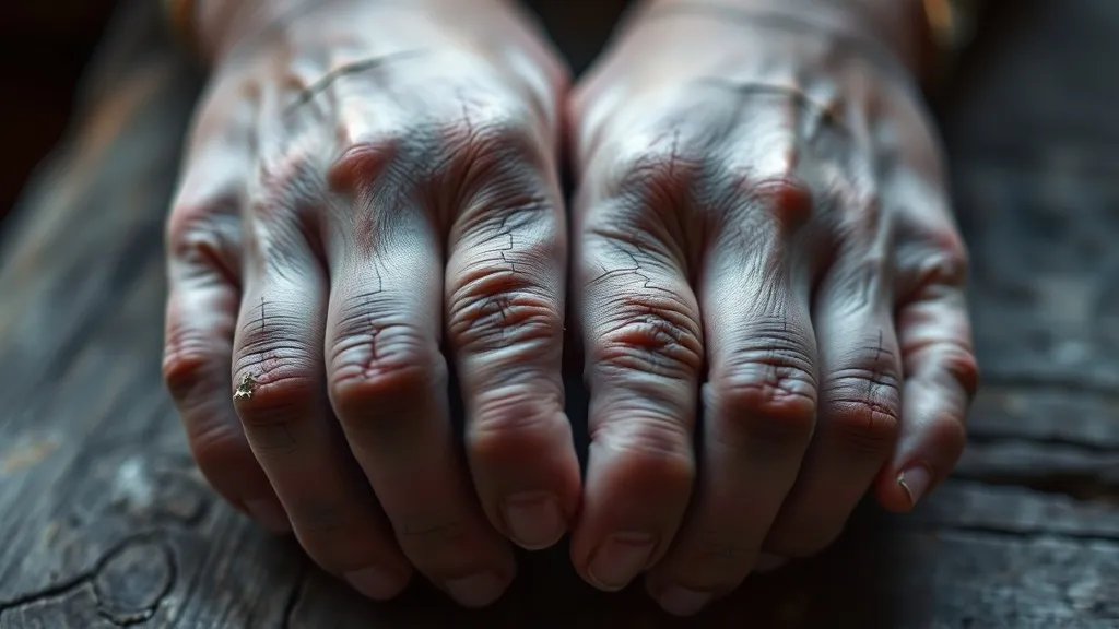 Dream symbol: skin on hands: symbolism: Need for Self-Care and Nurturing