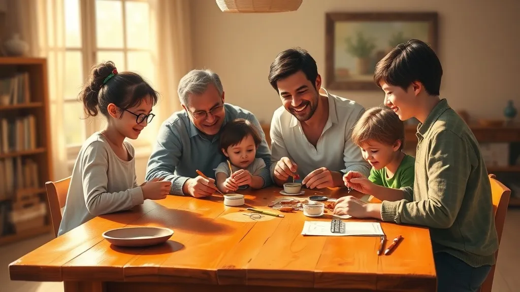 Dream symbol: families enjoying their time: scenarios: Dreaming of a Family's Shared Hobby