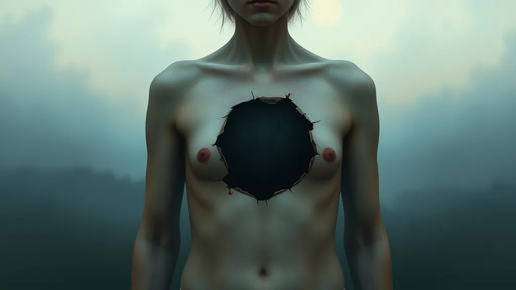 Dream symbol: holes in bodies: scenarios: Dreaming of a Single, Large Hole in the Body