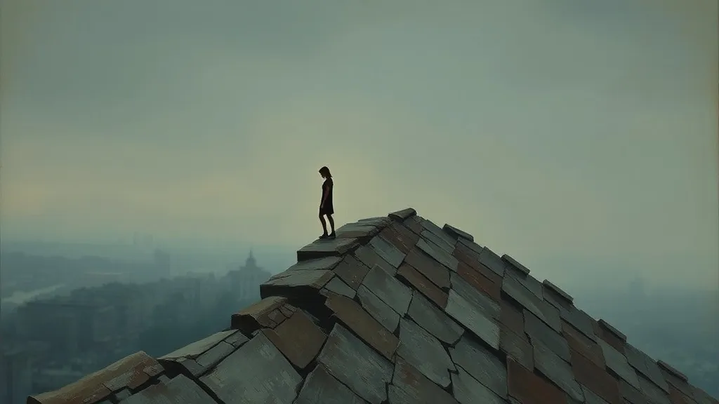 Dream symbol: jumping from the roof: scenarios: Dream of a Crumbling Roof and Jumping