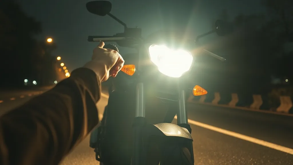 Dream symbol: motorcycle with light: scenarios: Dream of Turning on Motorcycle Lights