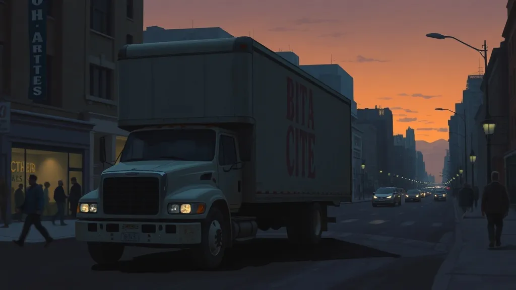 Dream symbol: moving truck: scenarios: Dream of a Moving Truck in a City