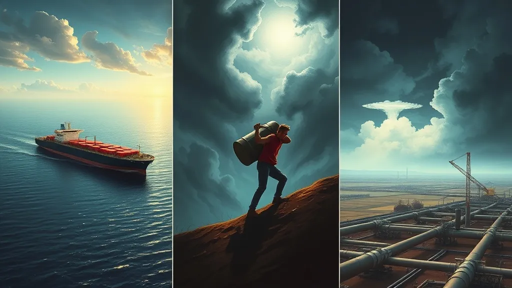 Dream symbol: oil barrels: scenarios: Dreaming of Transporting Oil Barrels