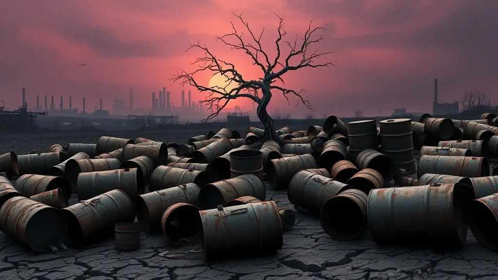Dream symbol: oil barrels: symbolism: Corruption and Exploitation