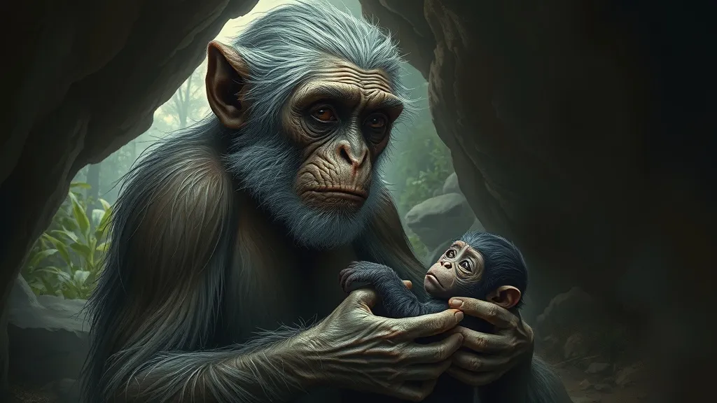 Dream symbol: old female monkey: scenarios: Dream about an Old Female Monkey Giving Birth