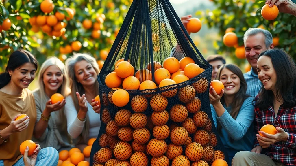 Dream symbol: black mesh bag of oranges: demographics: People Who Love Oranges