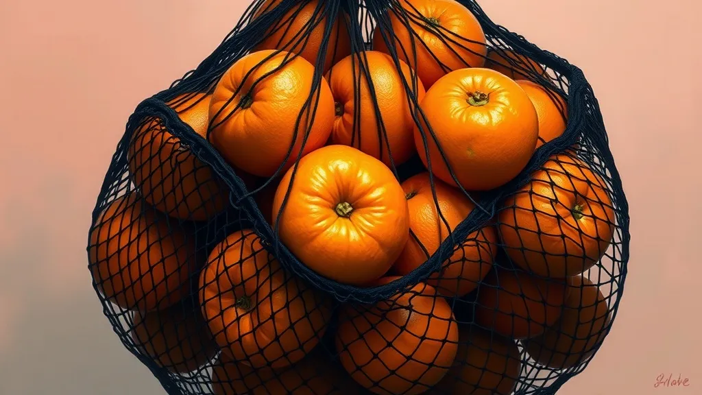 Dreaming of Oranges: A Black Mesh Bag's Symbolism