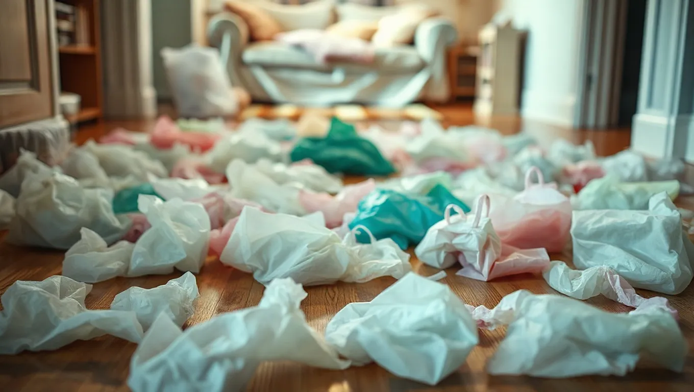 Dream symbol: plastic shopping bags: scenarios: Dream about Plastic Shopping Bags Scattered on the Floor Dream symbol: plastic shopping bags: scenarios: Dream about Plastic Shopping Bags Scattered on the Floor
