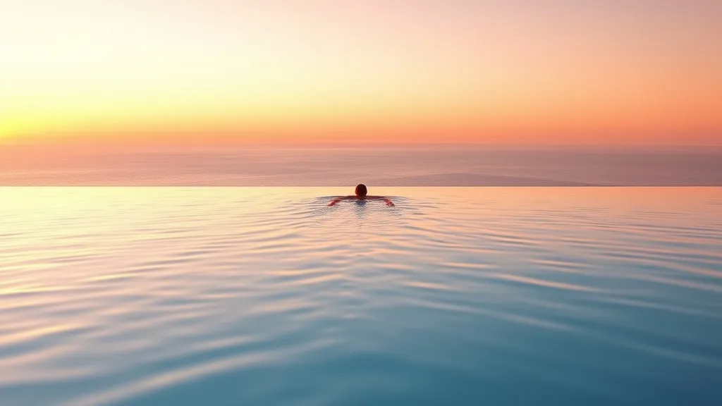 Dream symbol: pool and swimming: scenarios: Dream about Swimming in an Infinity Pool