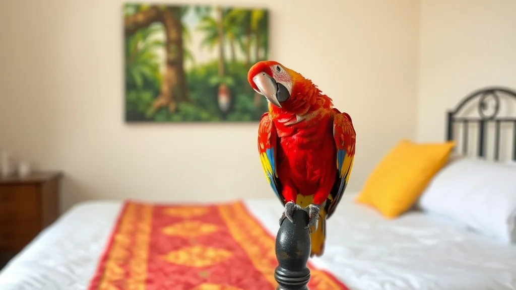 Dream symbol: red parrots: scenarios: Dream of a Red Parrot in Your Bedroom