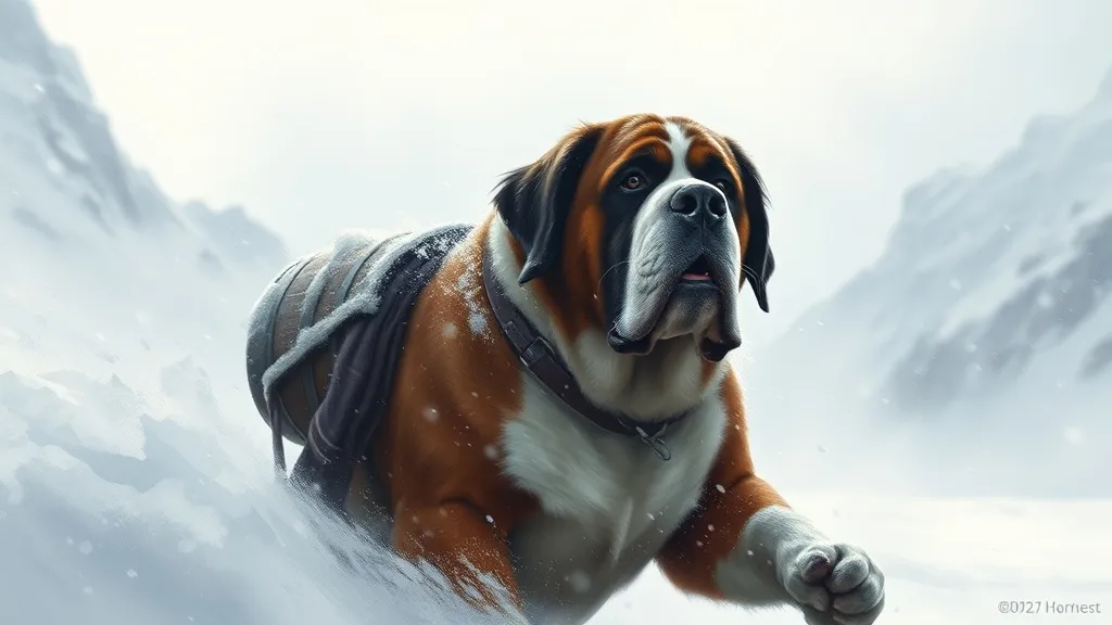 Dream symbol: saint bernard: symbolism: Facing Adversity with Courage
