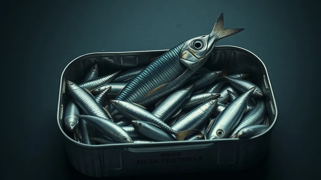 Dream symbol: tin of sardines: symbolism: Navigating Tight Spaces and Challenges