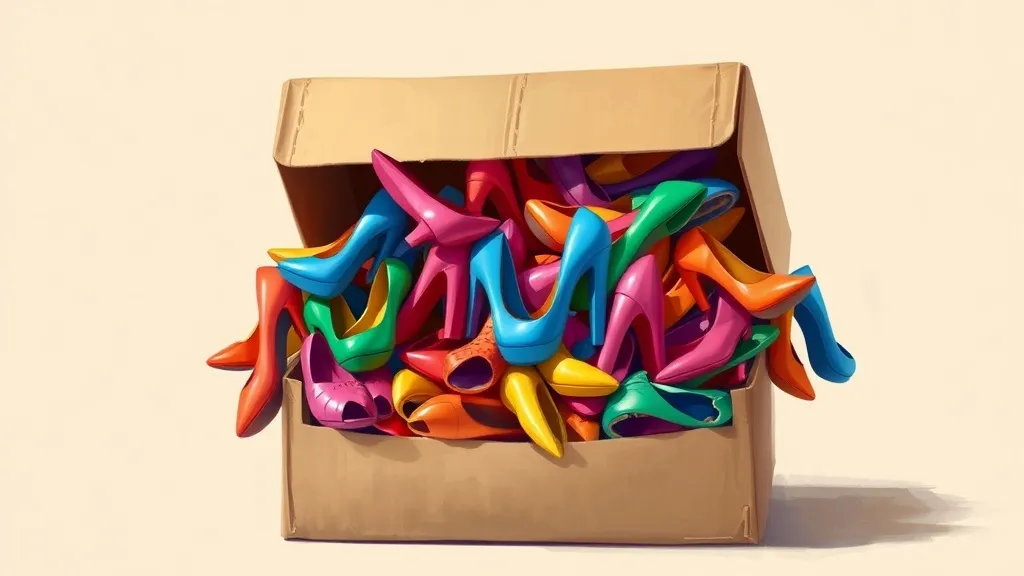 Dream symbol: box of shoes: scenarios: Dream of a Box of Colorful Shoes