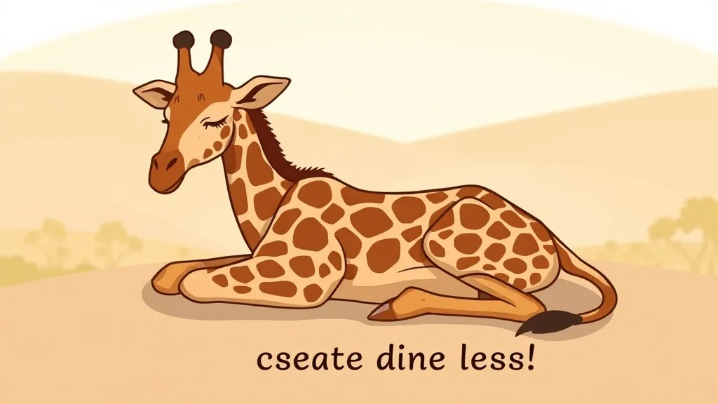 Dream symbol: sleeping giraffe: demographics: People Facing Challenges with Height and Reach