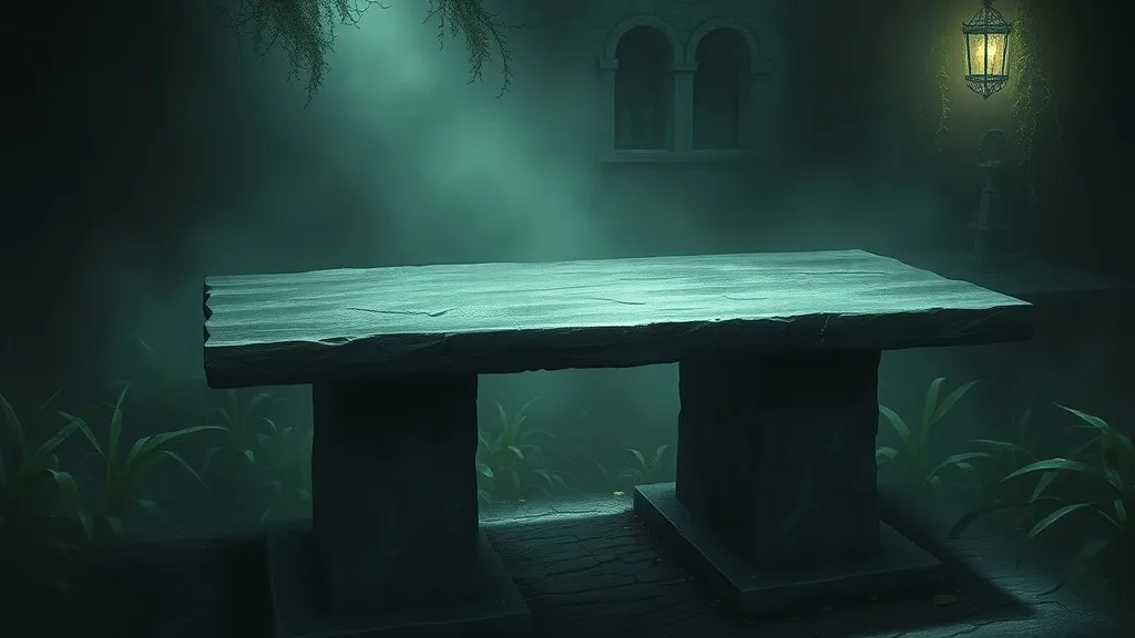 Dream symbol: stone table: scenarios: Dream about a Stone Table and a Feeling of Mystery