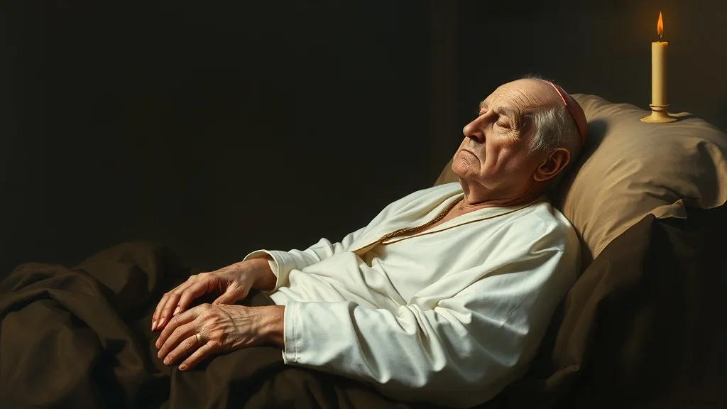 Dream symbol: pope: scenarios: Dream of a Sick Pope