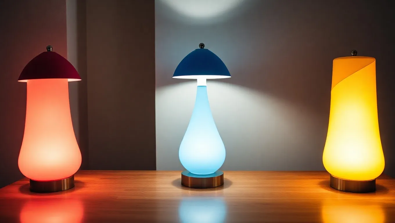 Dream symbol: three table lamps: scenarios: Dream about Three Table Lamps with Different Colors Dream symbol: three table lamps: scenarios: Dream about Three Table Lamps with Different Colors